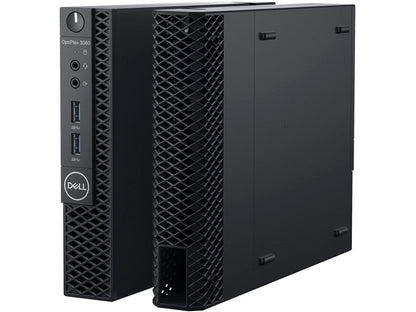 Dell OptiPlex 3000 3060 Desktop Computer - Intel Core i3 (8th Gen) i3-8100T 3.10 GHz - 4 GB DDR4 SDRAM - 16 GB Optane Memory - 500 GB HDD - Windows 10 Pro 64-bit (English/French/Spanish) - Micro PC -