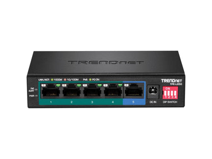 TRENDnet TPE-LG50 (v1.0R) 5-Port Gigabit Long Range PoE+ Switch
