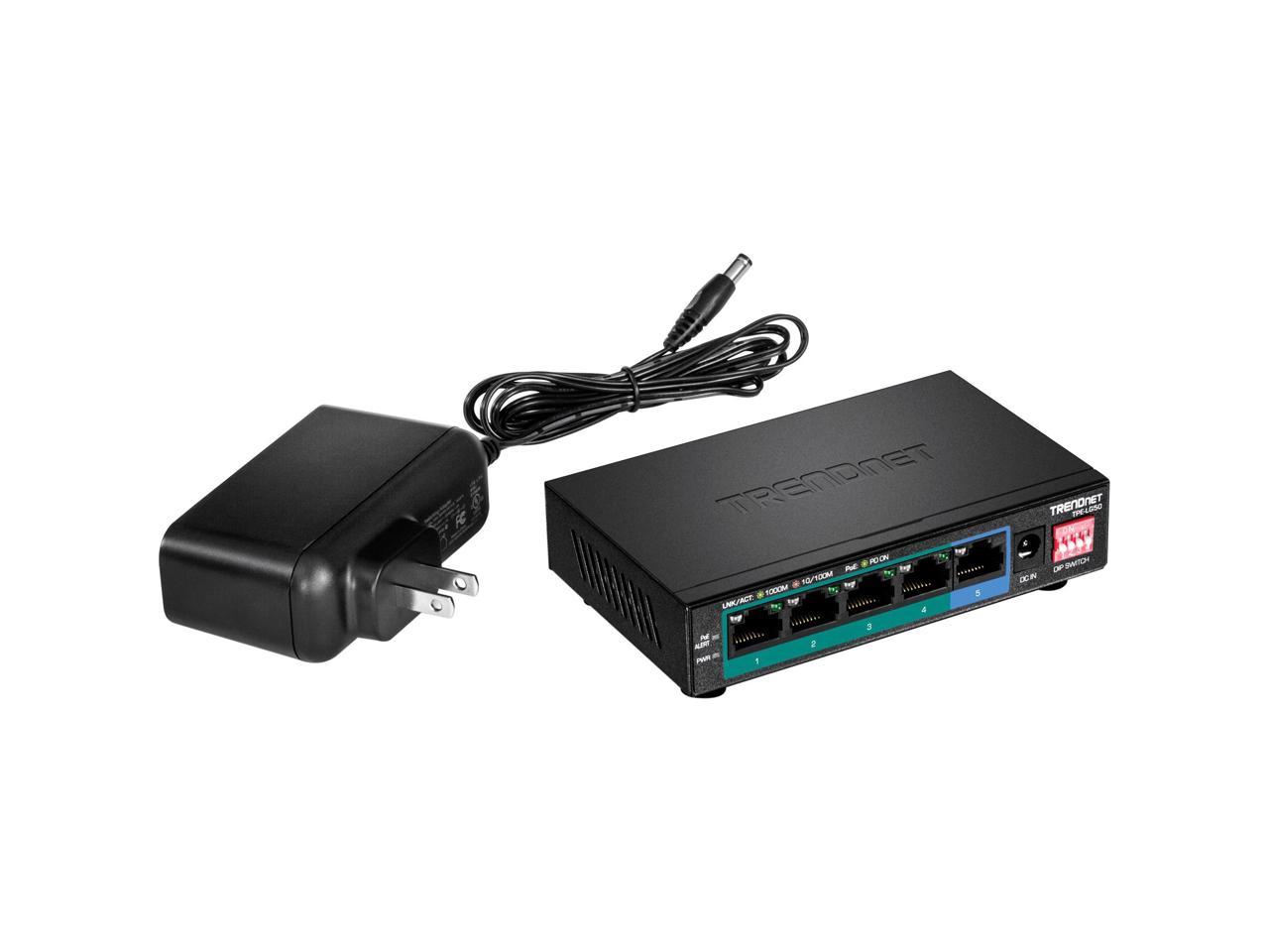 TRENDnet TPE-LG50 (v1.0R) 5-Port Gigabit Long Range PoE+ Switch