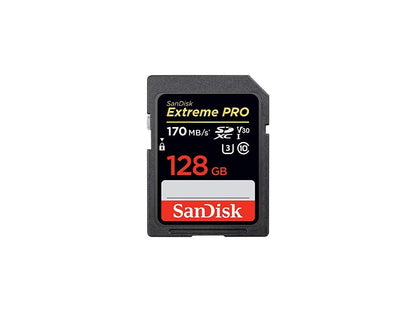 SanDisk 128GB Extreme PRO UHS-I SDXC Memory Card SDSDXXY-128G-ANCIN