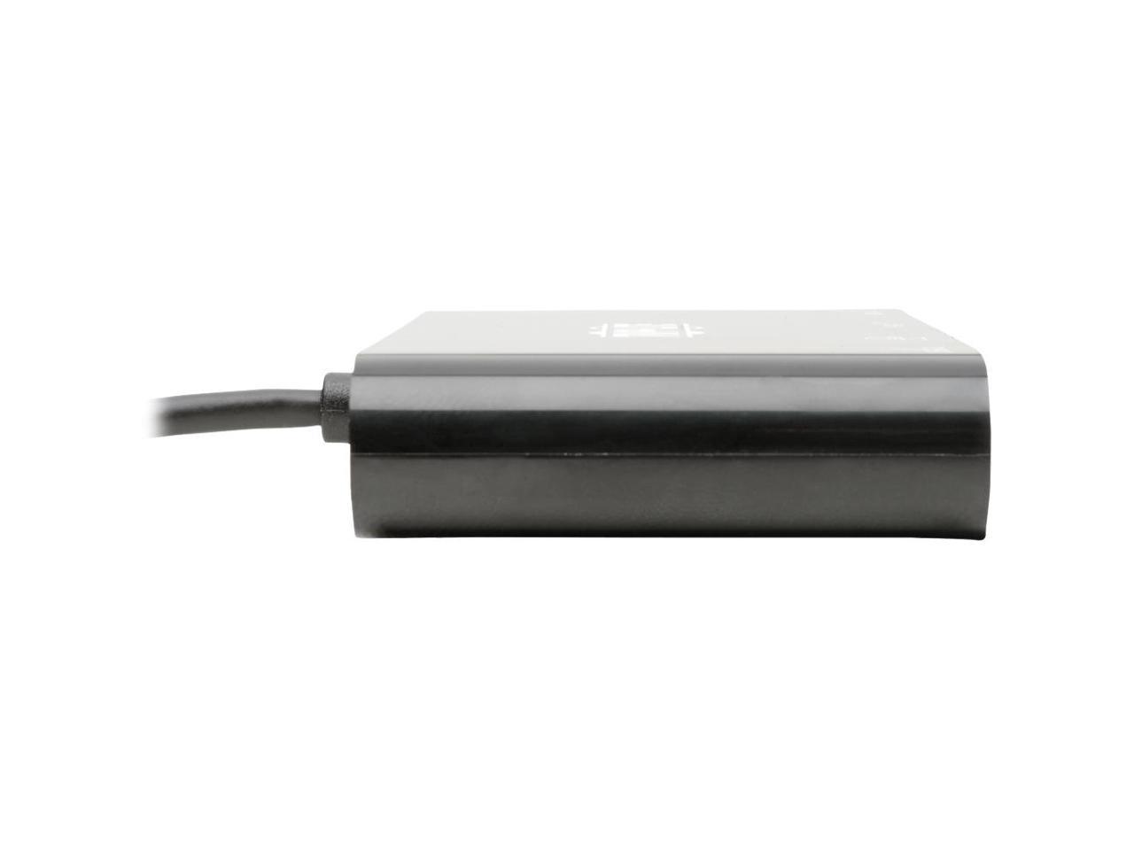 Tripp Lite Usb C Docking Station Adapter Converter 4K W/ Hdmi Vga Gigabit Ethernet Usb-A Hub Black Thunderbolt 3 Compatible