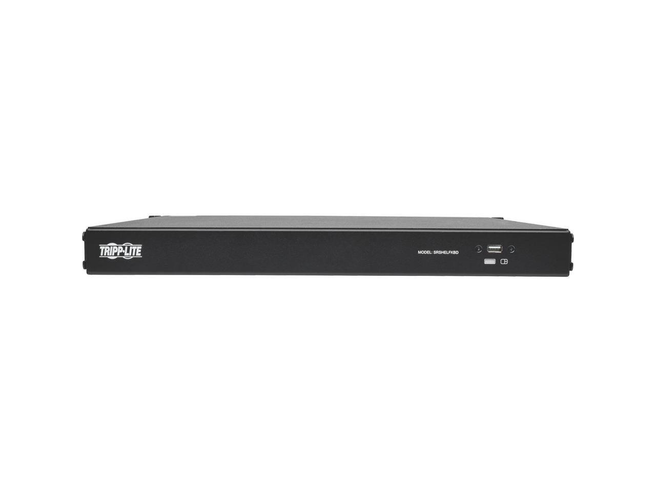 Tripp Lite 1U Rackmount Keyboard with KVM Cable Kit for 2-Post or 4-Post Racks (SRSHELFKBD)