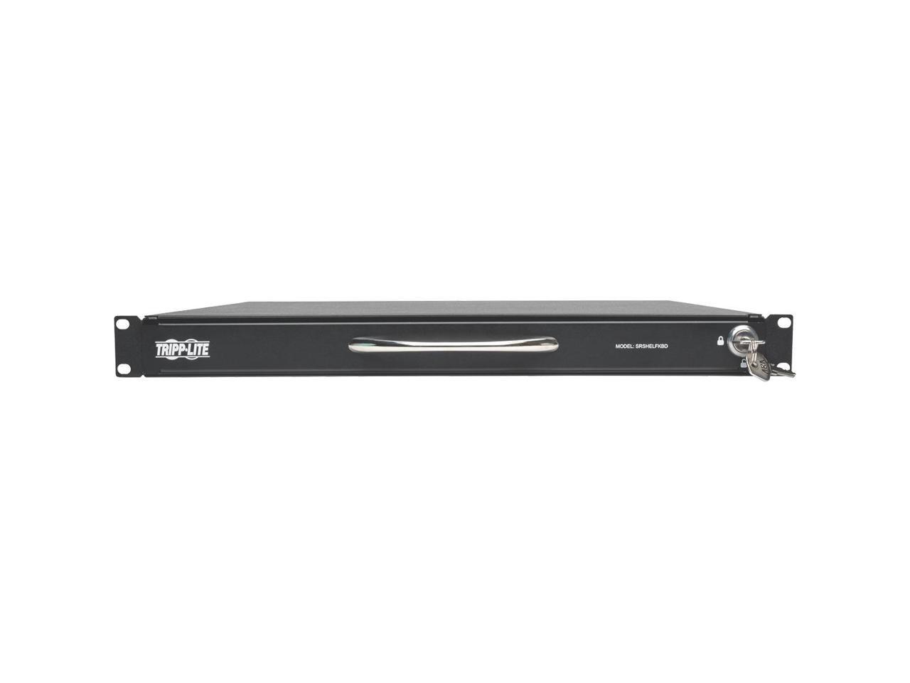 Tripp Lite 1U Rackmount Keyboard with KVM Cable Kit for 2-Post or 4-Post Racks (SRSHELFKBD)