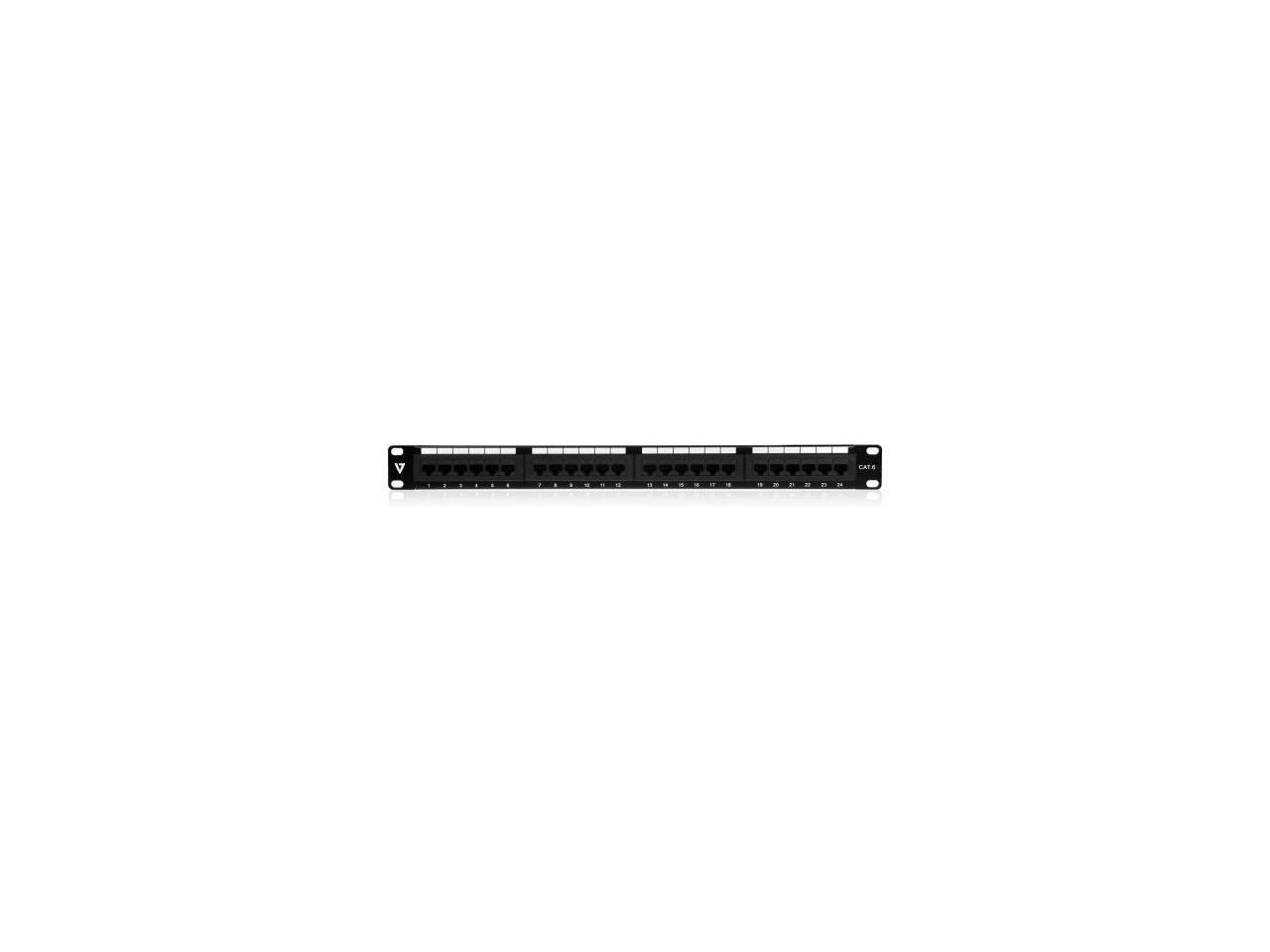 24PORT CAT6 PATCH PANEL 1U