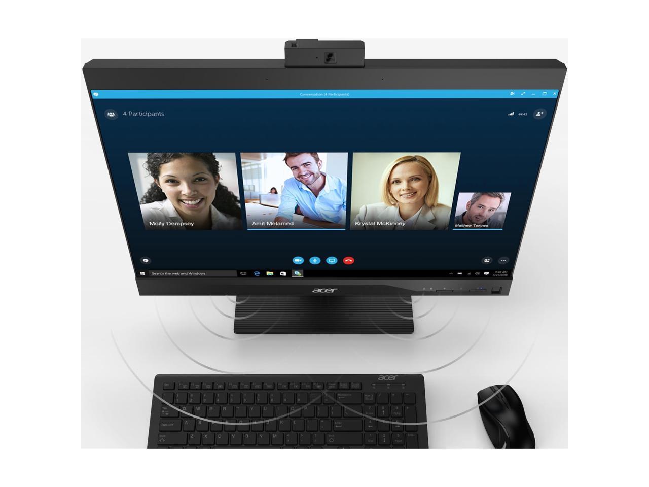 Acer Veriton Z4660G DQ.VS0AA.001 All-in-One Computer - Intel Core i3 (8th Gen) i3-8100 3.60 GHz - 4 GB DDR4 SDRAM - 500 GB HDD - 21.5" FHD Non-Touch Display - Windows 10 Pro 64-bit