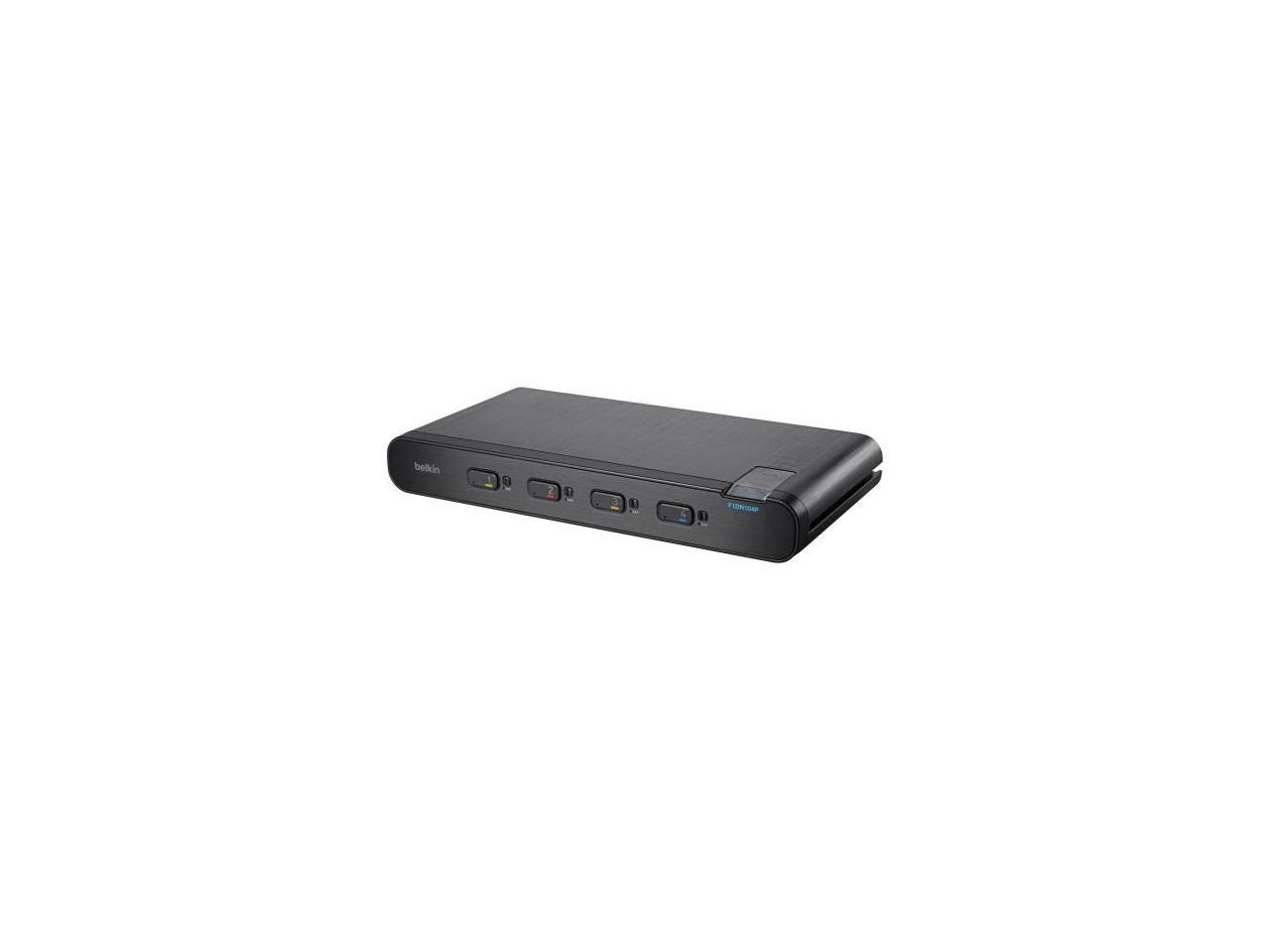 Belkin F1DN104P-3 - Advanced Secure 4-Port DisplayPort KVM, PP 3.0