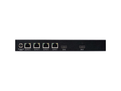Tripp Lite HDMI Over Cat6 Extender Splitter w/ PoC 4-Port 4K@60Hz 4:4:4 HDR TAA