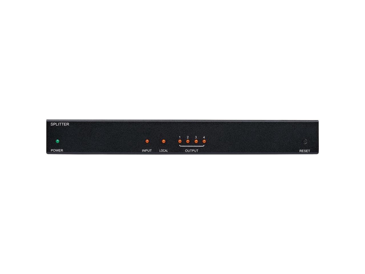 Tripp Lite HDMI Over Cat6 Extender Splitter w/ PoC 4-Port 4K@60Hz 4:4:4 HDR TAA