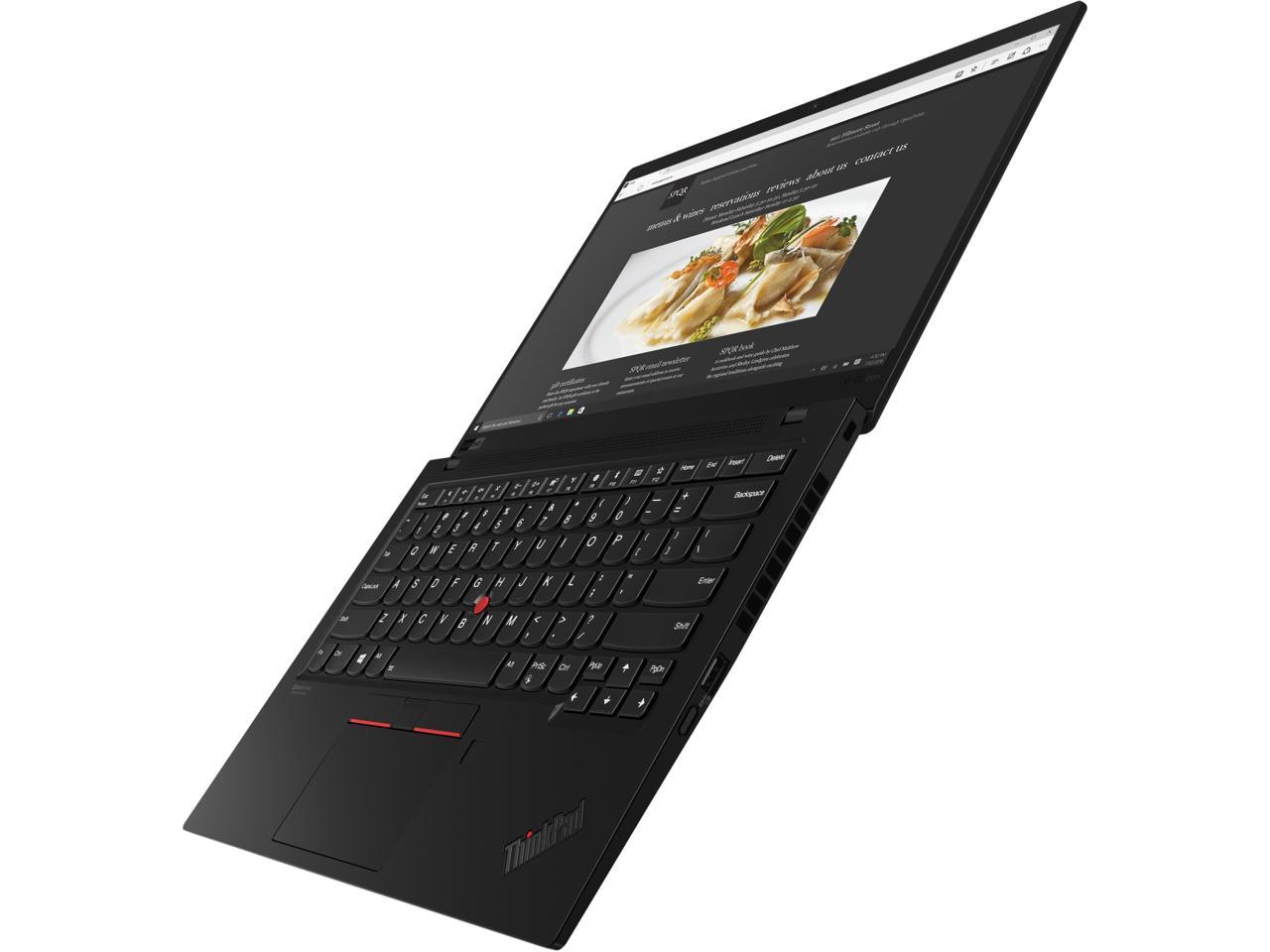 Lenovo ThinkPad X1 Carbon Gen 7 Laptop, 14.0" FHD IPS 400 nits, i5-8365U, UHD Graphics, 8GB, 256GB SSD, Win 10 Pro, 3 YR Depot/Carry-in Warranty