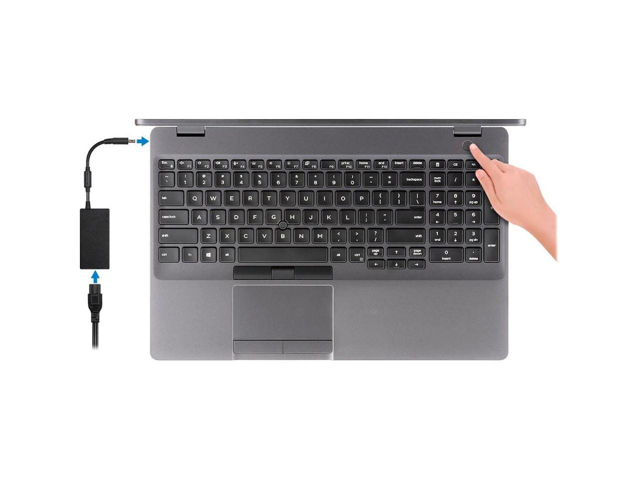 DELL Latitude 5501 N1H2F 15.6" Laptop i7-9850H 16GB 512GB SSD W10P GeForce MX150