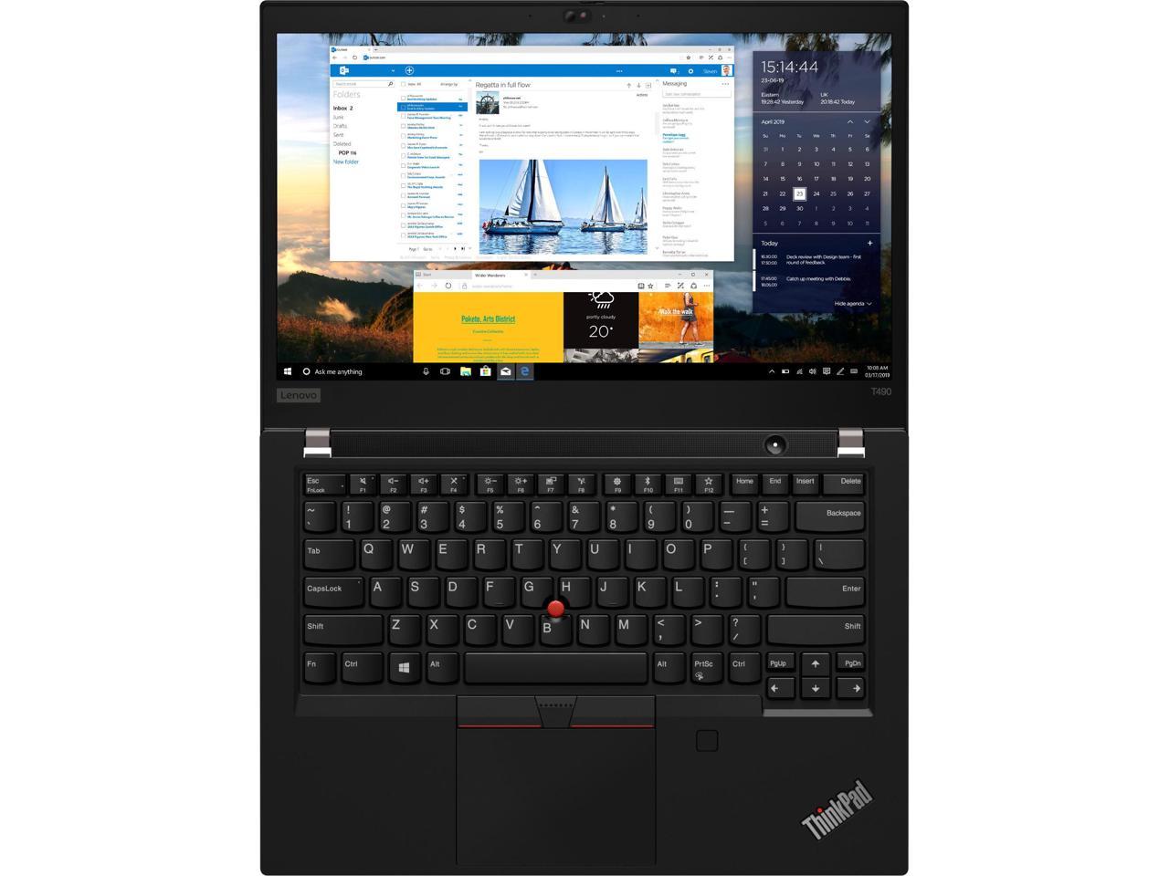 Lenovo ThinkPad T490 14" Full HD Laptop i5-8365U 8GB 256GB SSD Windows 10 Pro