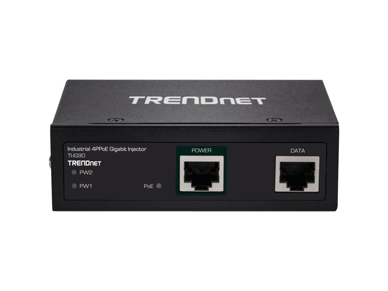 TRENDnet Hardened Industrial 90W Gigabit 4PPoE Injector TIIG90