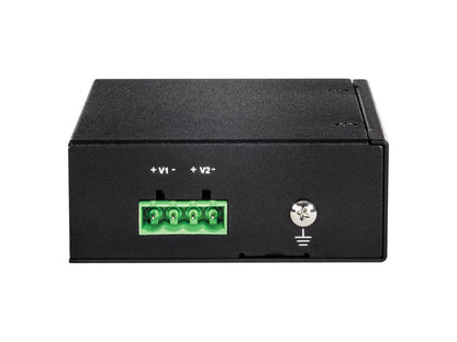 TRENDnet 5-Port Industrial Fast Ethernet PoE+ DIN-Rail Switch