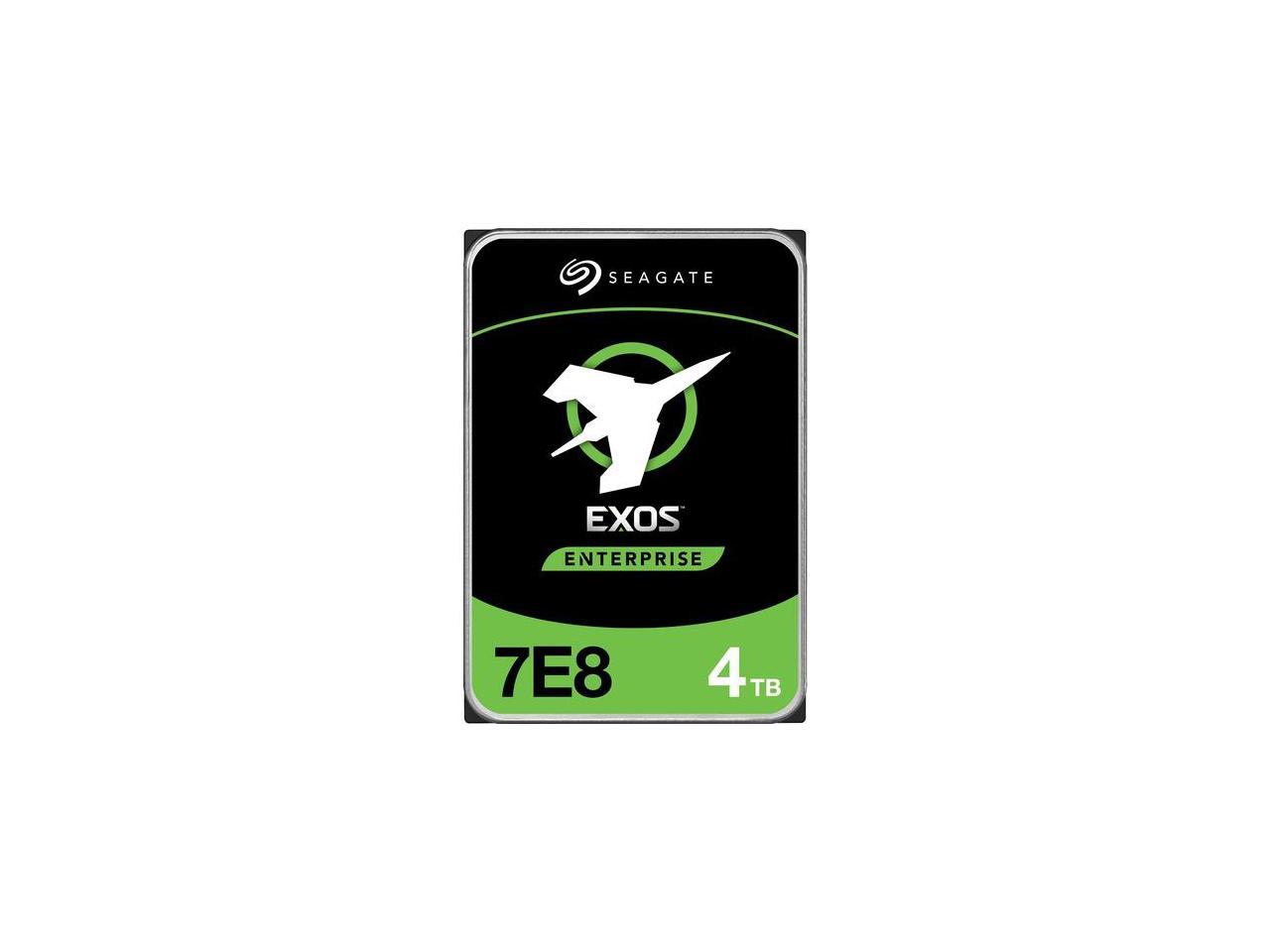 Seagate Exos 7E8 Enterprise 4TB 7200RPM 256MB 512N SATA 6Gb/s 3.5" Internal Hard Drive - ST4000NM000A