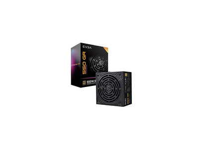 EVGA SuperNOVA 550 GA, 80 Plus Gold 550W, Fully Modular, Eco Mode, 10 Year Warranty, Includes Power ON Self Tester, Compact 150mm Size, Power Supply 220-GA-0550-X1