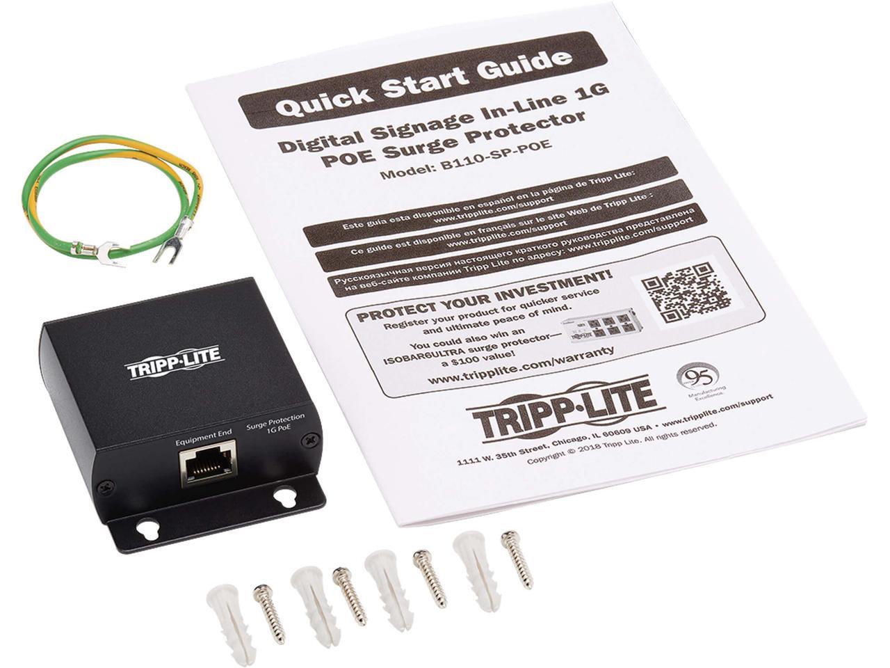 Tripp Lite B110-SP-POE Surge Suppressor/Protector