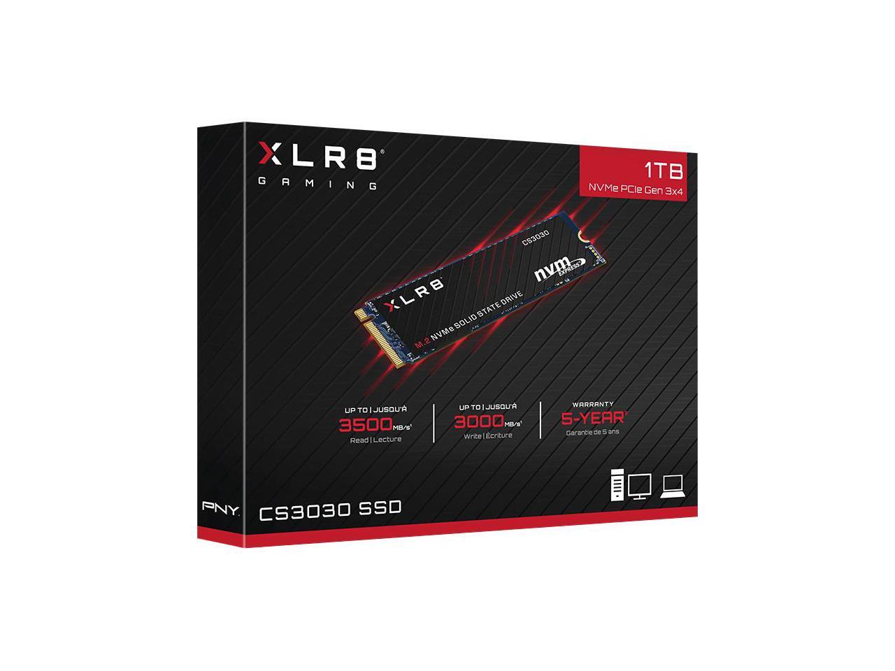 PNY XLR8 CS3030 M.2 2280 2TB PCI-Express 3.0 x4 3D TLC Internal Solid State Drive (SSD) M280CS3030-2TB-RB