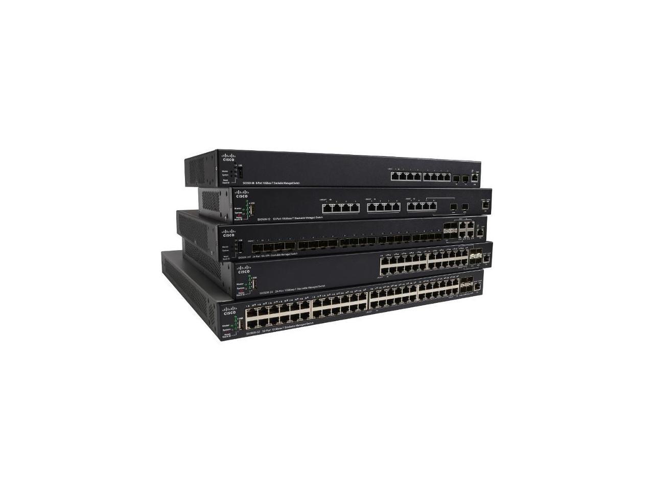 Cisco - SX350X-12-K9-NA - Cisco SX350X-12 12-Port 10GBase-T Stackable Managed Switch - 12 Ports - Manageable - 2 Layer