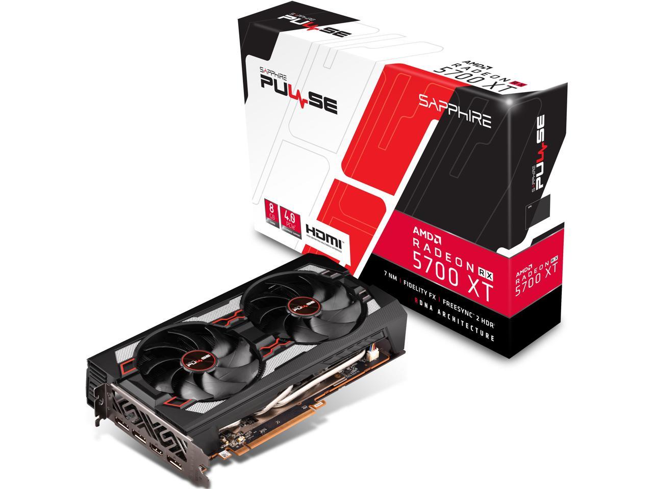 Sapphire 11293-01-20G PULSE AMD Radeon RX 5700 XT 8GB GDDR6 HDMI/3DisplayPort PCI-Express 4.0 Video Card