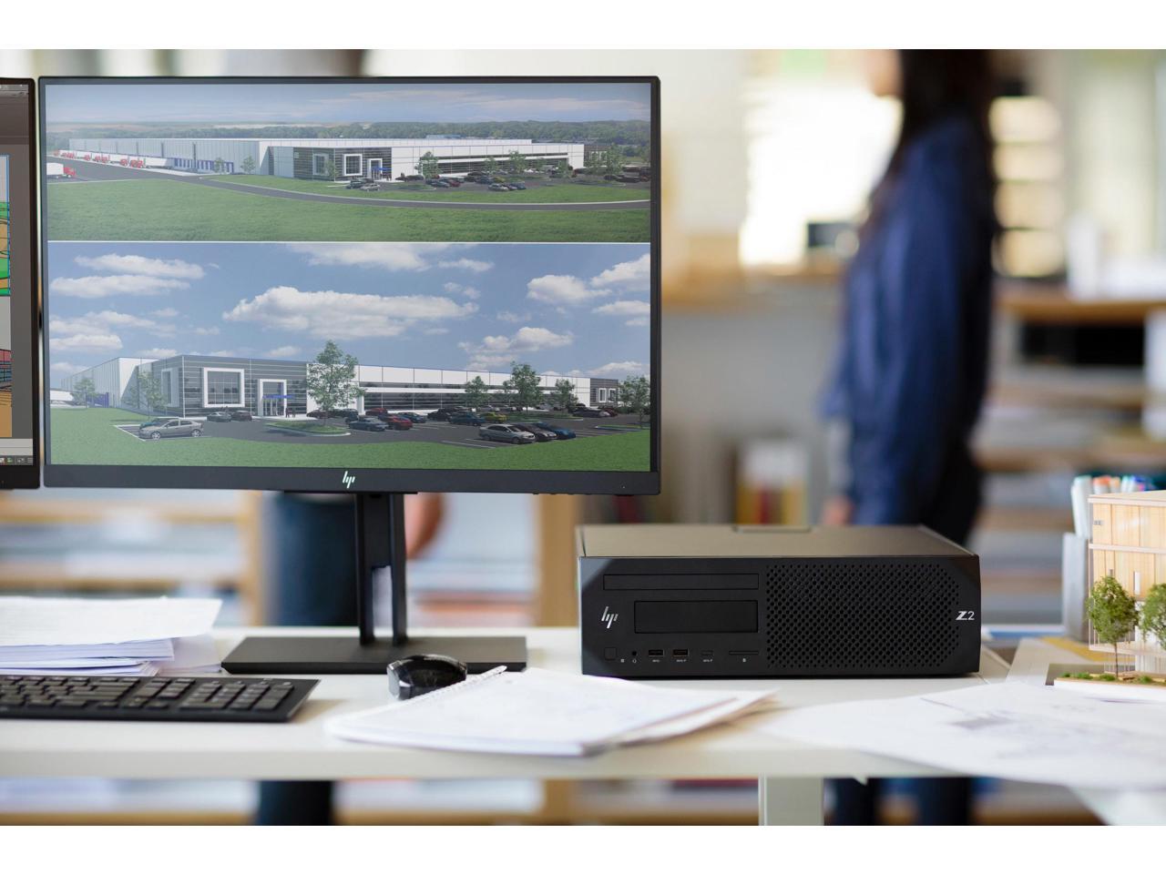 HP Z2 G4 Workstation - 1 x Xeon E-2244G - 16 GB RAM - 256 GB SSD - Small Form Factor - Black - Windows 10 Pro for Workstations 64-bitNVIDIA Quadro P620 4 GB Graphics - DVD-Writer - Serial ATA/600 Cont