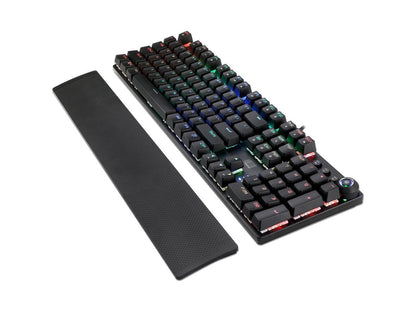 Adesso Rgb Programmable Mechanical Gaming Keyboard With Detachable Magnetic Palmrest