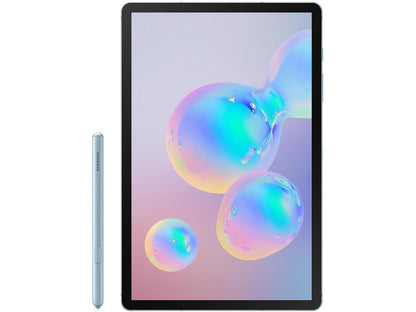 Samsung Galaxy Tab S6 SM-T860 Tablet - 10.5" - 8 GB RAM - 256 GB Storage - Android 9.0 Pie - Cloud Blue - Qualcomm SDM855 Snapdragon 855 SoC - Qualcomm Kryo 485 Single-core (1 Core) 2.84 GHz, Qua