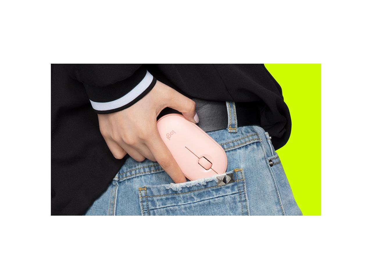 Logitech Pebble M350 910-005769 Rose Pink 3 Buttons 1 x Wheel Dual (RF / Bluetooth Wireless) Optical 1000 dpi Mouse