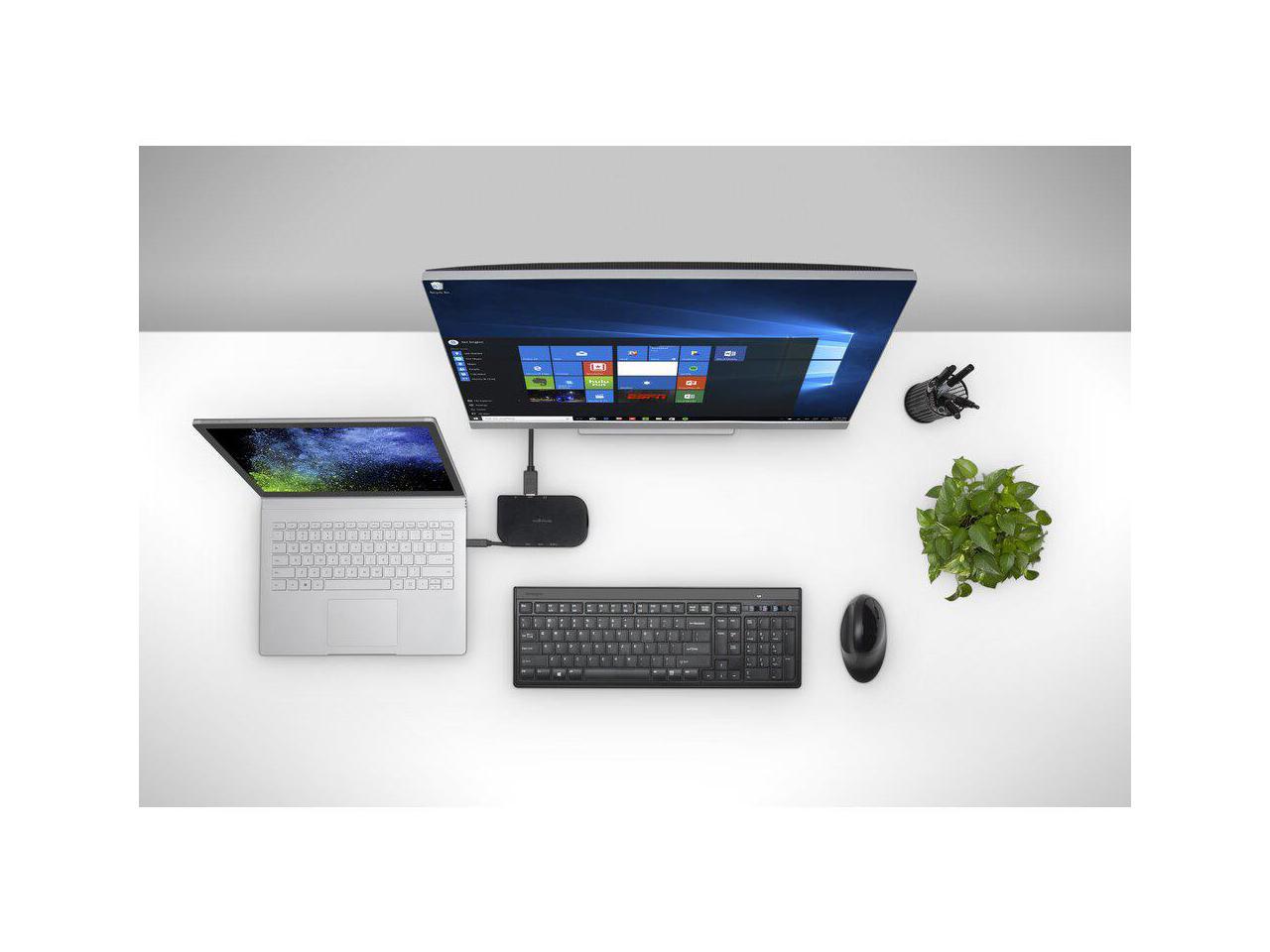Kensington SD1610P Docking Station - for Monitor/Projector/Notebook/Tablet - 60 W - USB Type C - 3