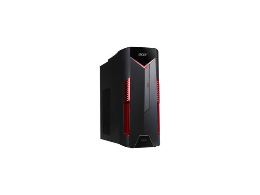 Acer Nitro N50-600 Gaming Desktop Computer - Core i5 i5-9400F - 8 GB RAM - 512 GB SSD - Windows 10 Home 64-bit - NVIDIA GeForce GTX 1650 4 GB - DVD-Writer - Gigabit Ethernet - Wireless LAN