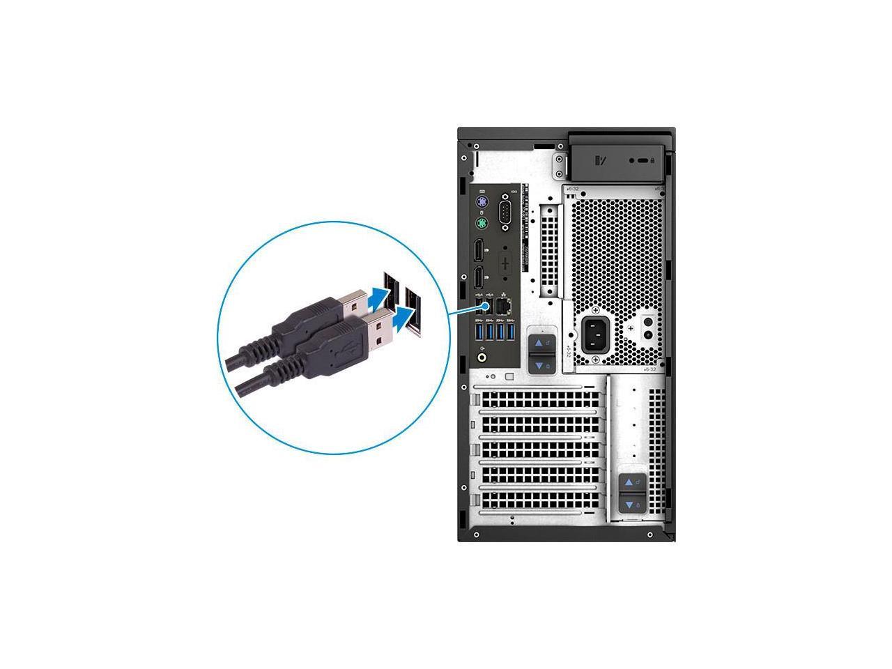 Dell Precision 3630 Mini Tower Computer i7-9700 16GB 512GB SSD W10P Nvidia P620