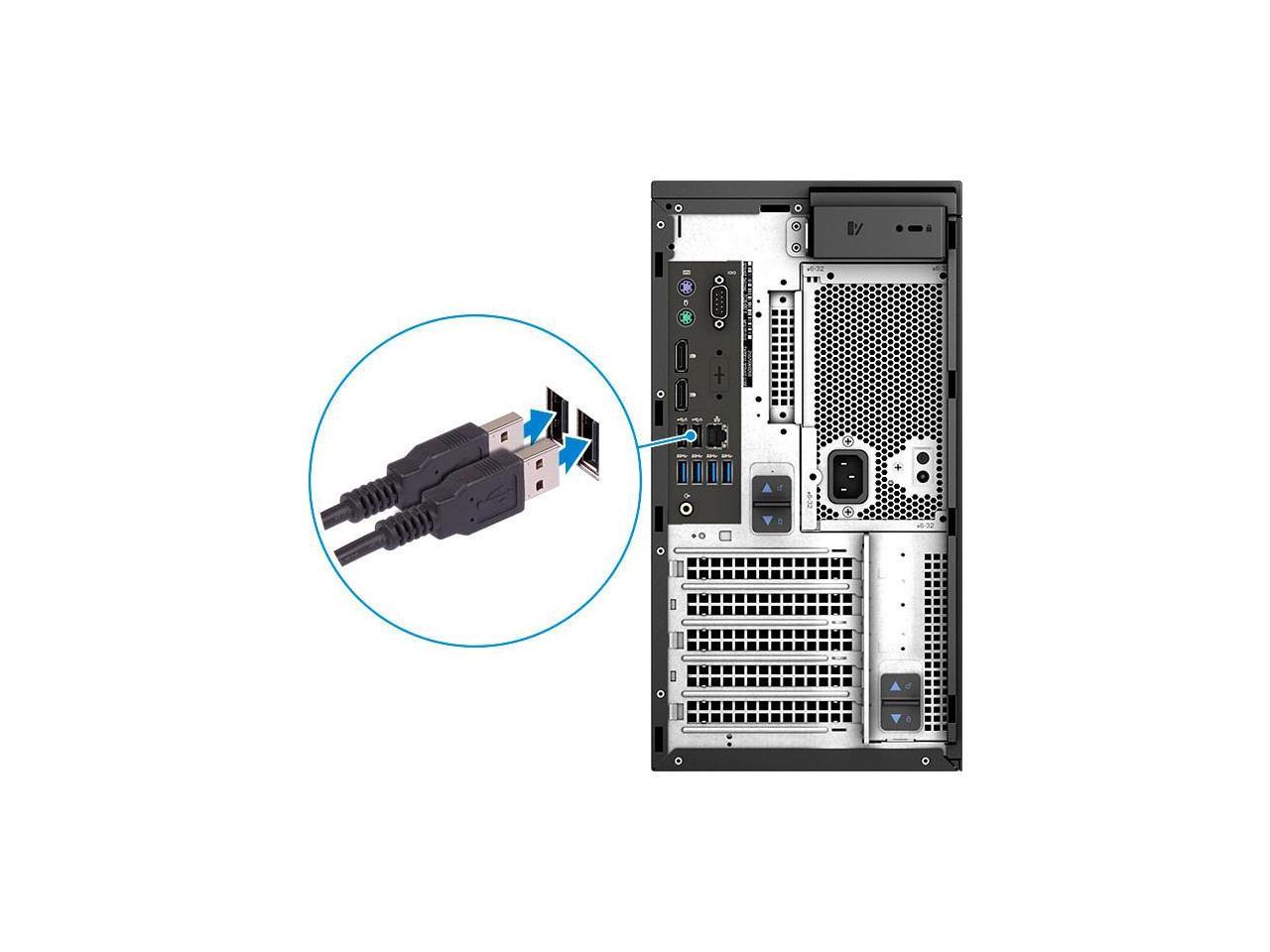 Dell Precision 3000 3630 Workstation - Core i5 i5-9500 - 8 GB RAM - 1 TB HDD - Mini-tower - Windows 10 Pro 64-bitIntel UHD Graphics 630 - DVD-Writer - Serial ATA/600 Controller - English Keyboard - Gi