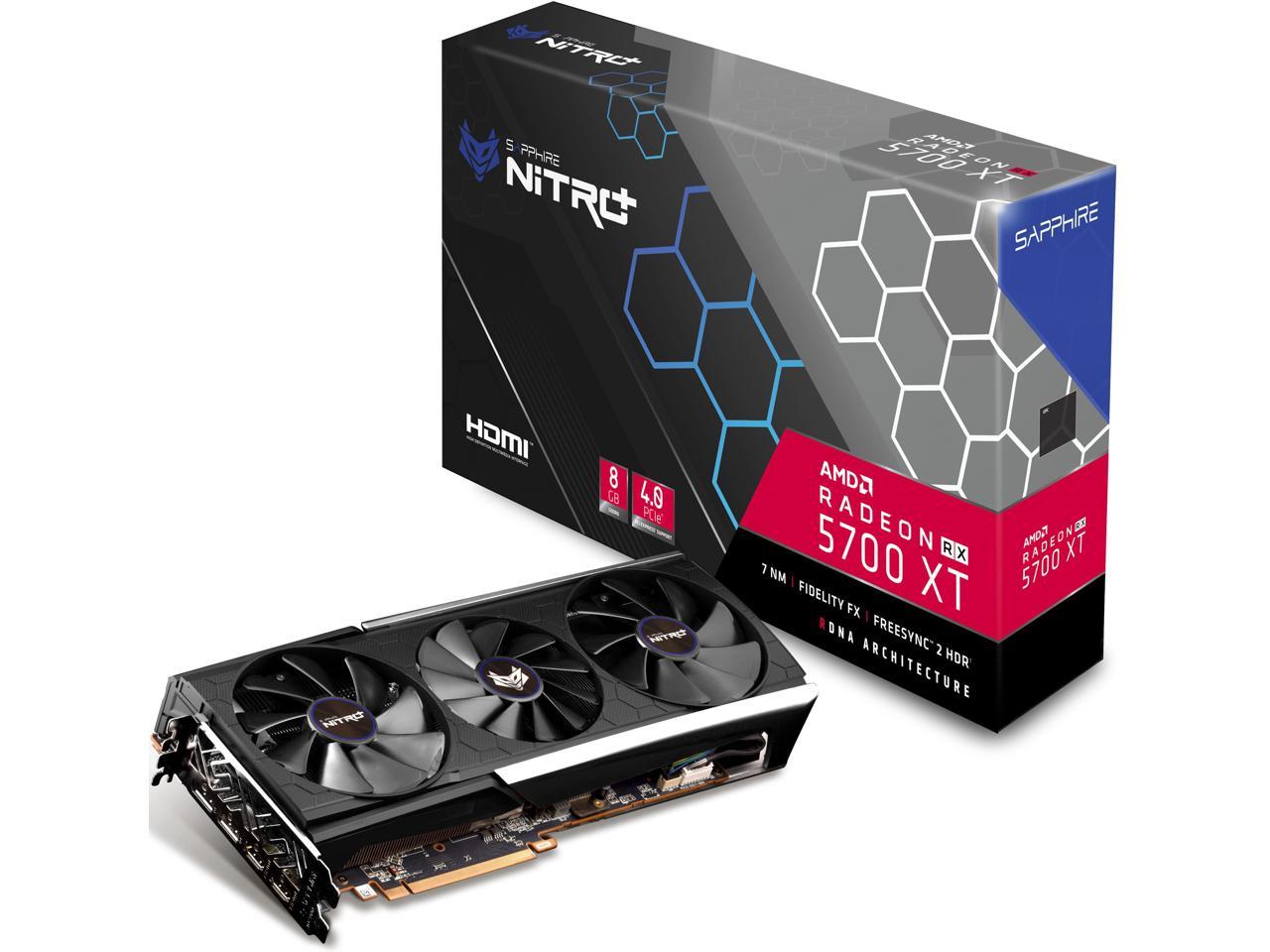 Sapphire 11293-03-40G NITRO+ AMD Radeon RX 5700 XT 8GB GDDR6 2HDMI/2DisplayPort PCI-Express 4.0 Video Card