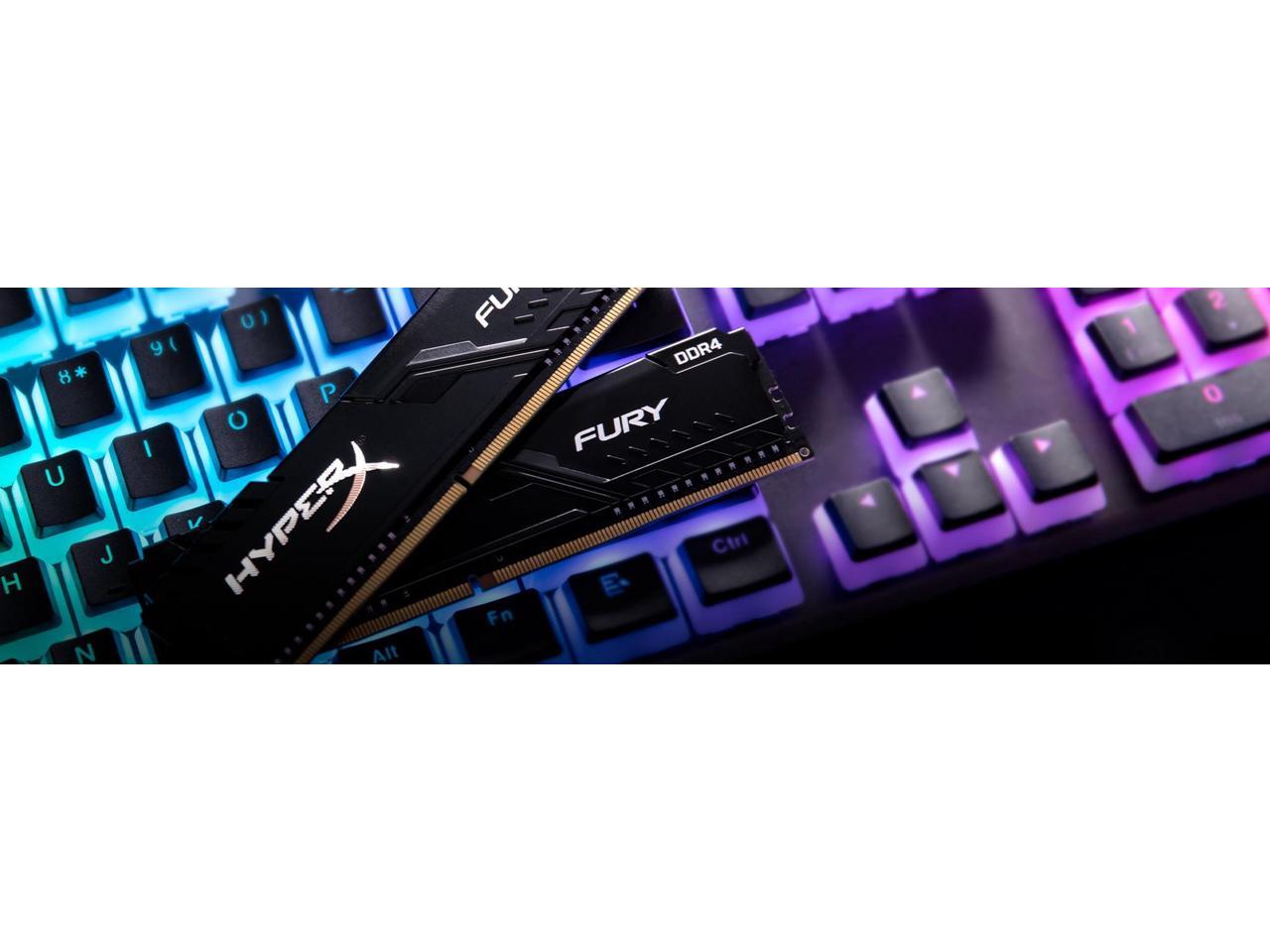 HyperX FURY 16GB (2 x 8GB) 288-Pin DDR4 SDRAM DDR4 3200 (PC4 25600) Desktop Memory Model HX432C16FB3K2/16