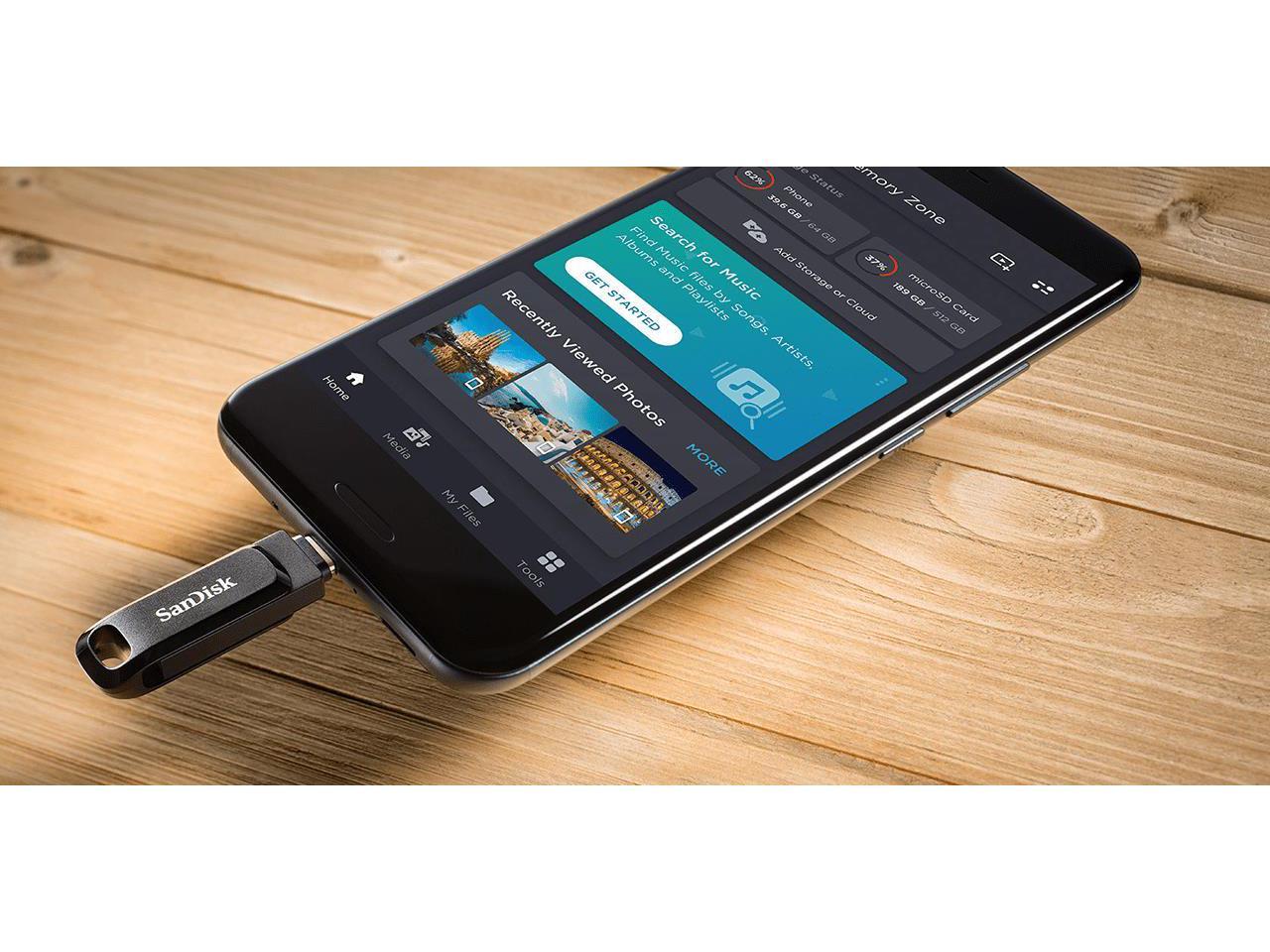 SanDisk Ultra Dual Drive Go 128GB USB Type C Flash Drive SDDDC3-128G-A46
