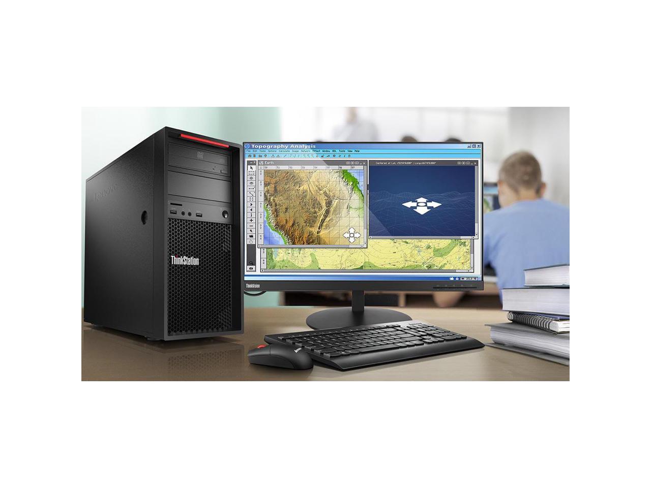 Lenovo ThinkStation P520c Tower Computer W-2123 16GB 512GB SSD W10 Nvidia P2200