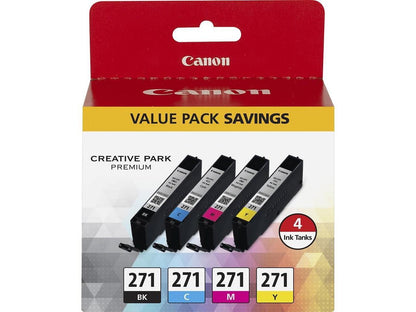 Canon CLI-271 Ink Cartridge - Combo Pack - Black/Cyan/Magenta/Yellow