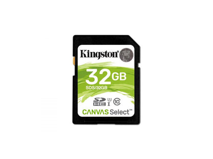 Kingston 32GB SDHC Canvas Select 80R CL10 UHS-I