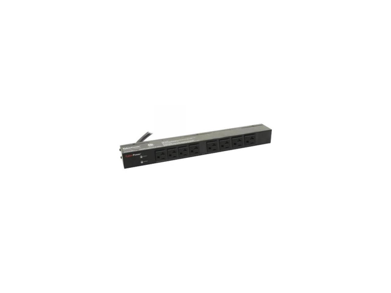 CyberPower PDU30BHVT8R Basic Series PDU30BHVT8R - Power distribution unit ( rack-mountable ) - AC 200/230 V - 8 output connector(s) - 1U - for Smart App Online OL10000, OL6000, OL8000, Smart App Sine