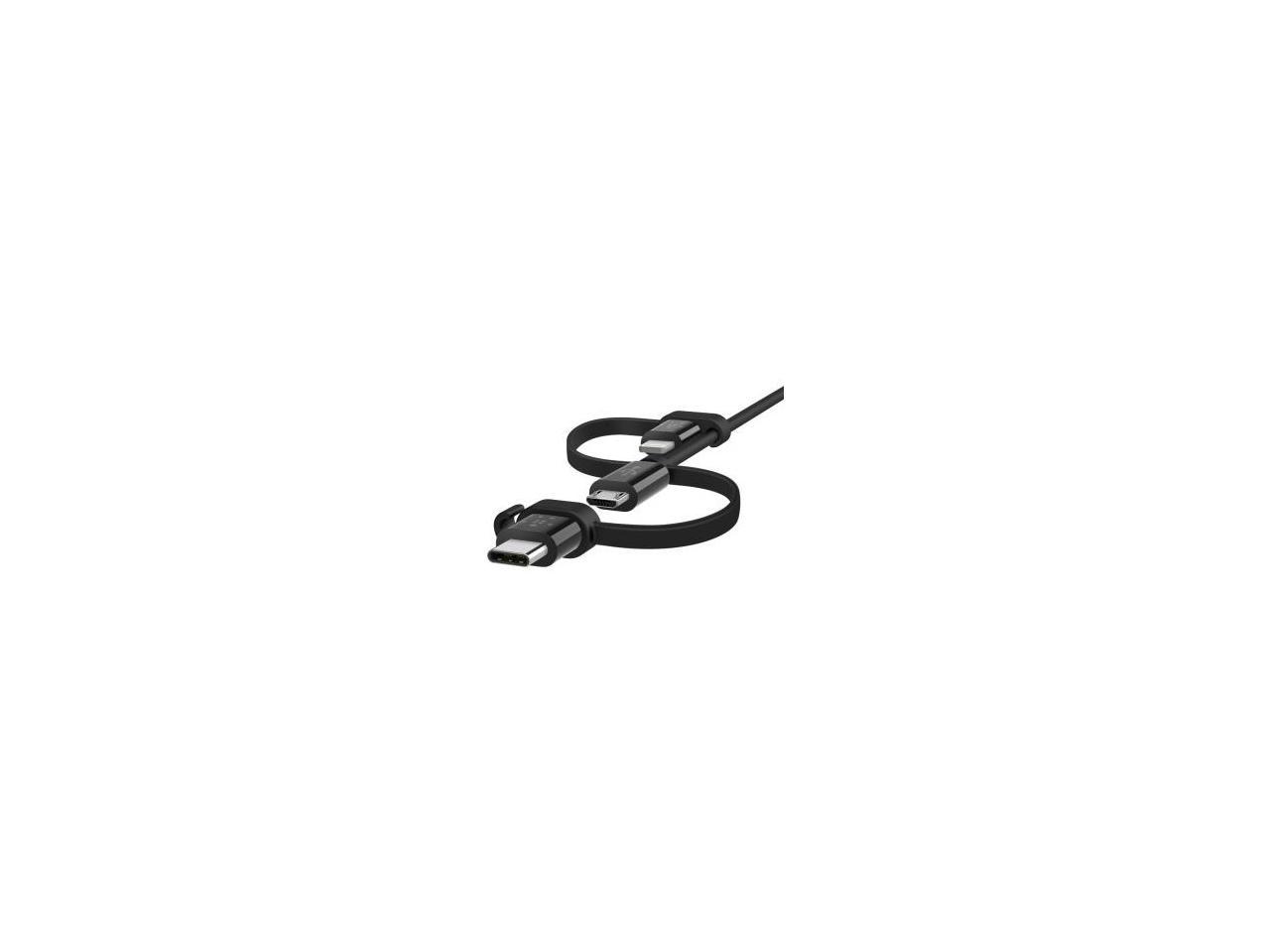 Belkin F8J050bt04-BLK Universal Cable MicroUSB USBC