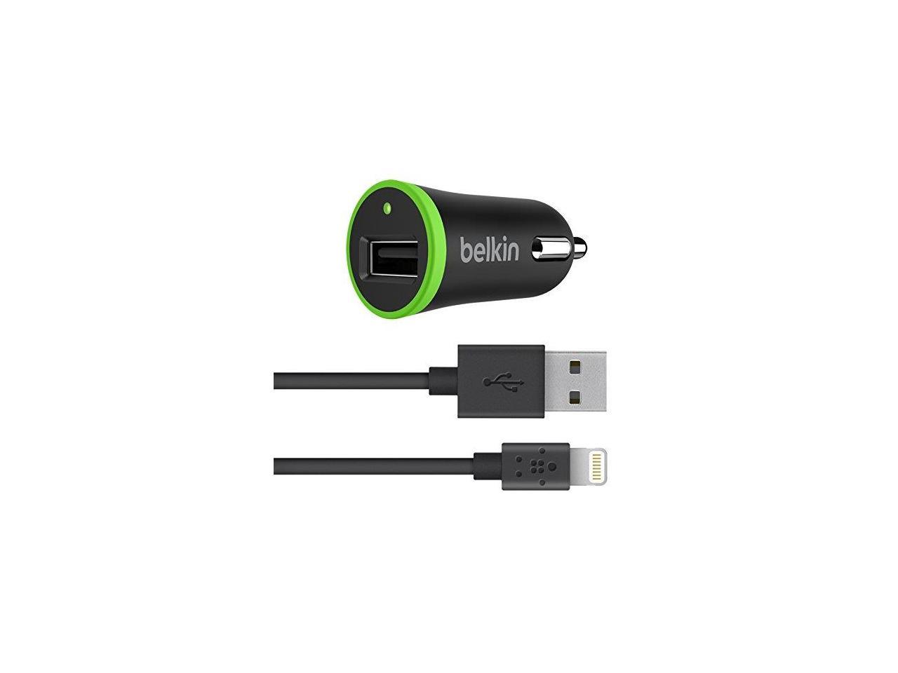 Belkin F8J121BT04-BLK SGL MICRO CAR CHRG 5V 2.4A