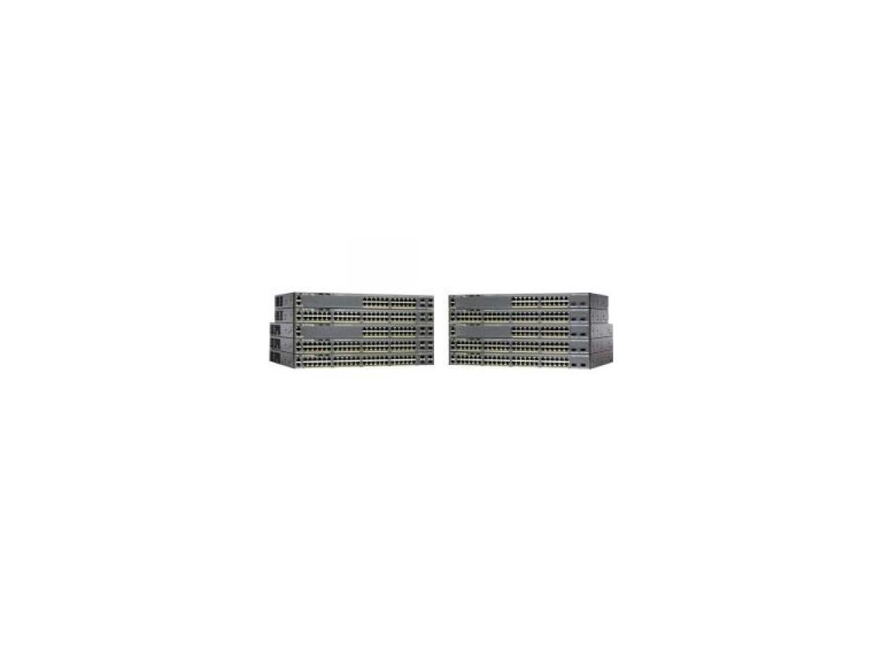 CISCO WS-C2960X-48FPS-L Catalyst WS-C2960X-48FPS-L Ethernet Switch 48 Ports - Manageable - 48 x POE - 4 x Expansion Slots - 10/100/1000Base-T - PoE Ports - Rack-mountable, Desktop