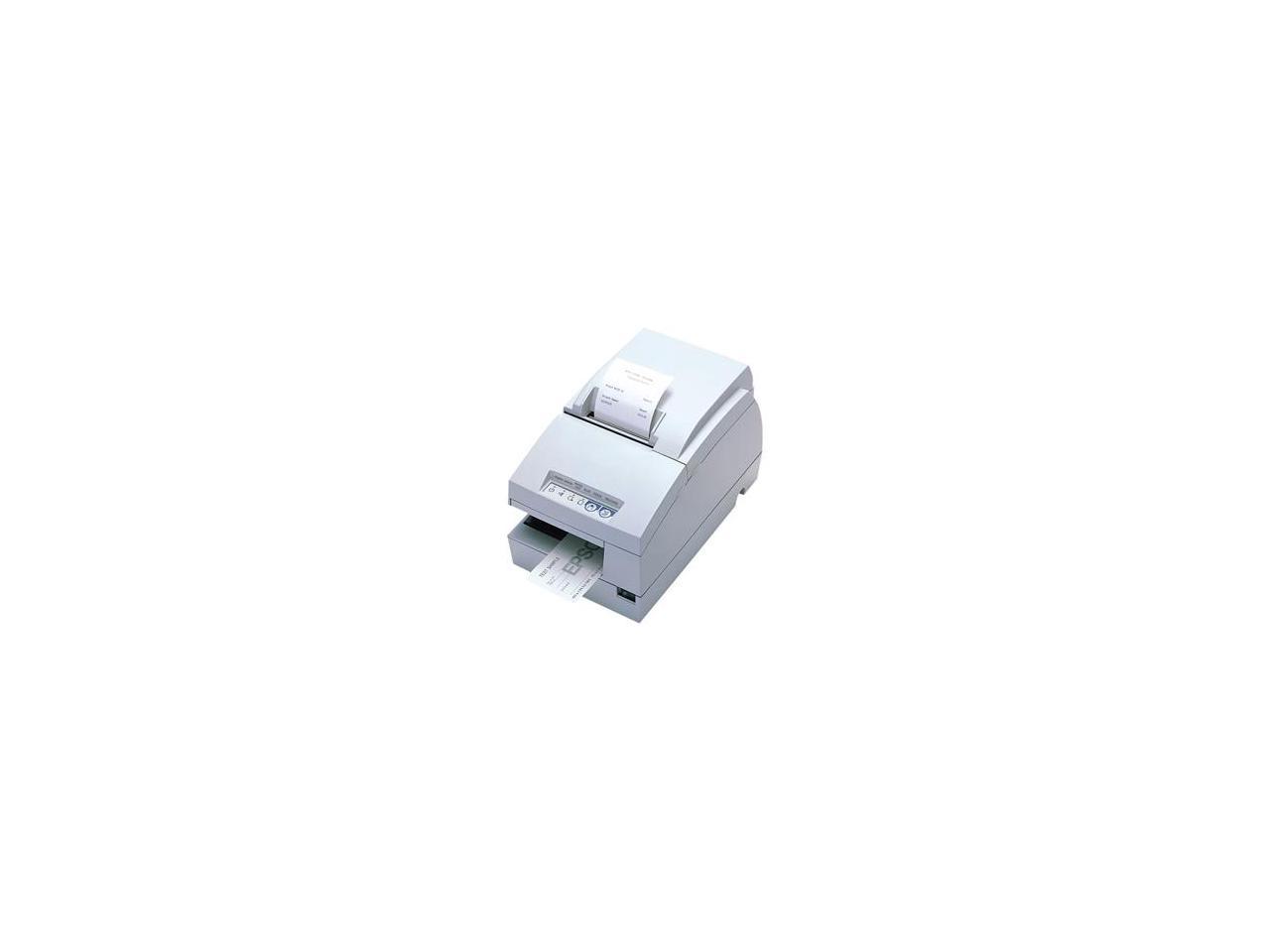 EPSON C31C283012 TM-U675 DOT MATRIX RECEIPT SLIP and VALIDATION PRINTER SERIAL COOL WHITE NO MICR NO AUTOCUTTER REQUIRES POWER SUPPLY