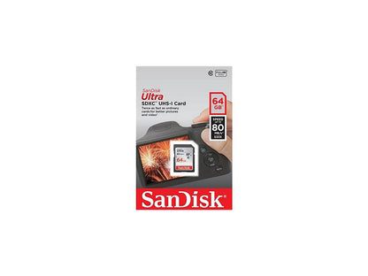 SanDisk 64GB Ultra SDXC UHS-I Memory Card SDSDUNC-064G-GN6IN