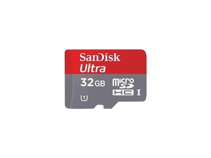 SanDisk Ultra 32GB microSDHC Memory Card with SD Adapter Model SDSQUNC-032G-AN6IA