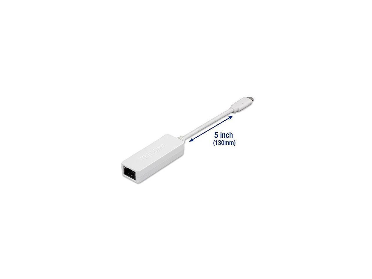 TRENDnet USB-C (Type-C) to Gigabit Ethernet Adapter, TUC-ETG (Version v2.0R)