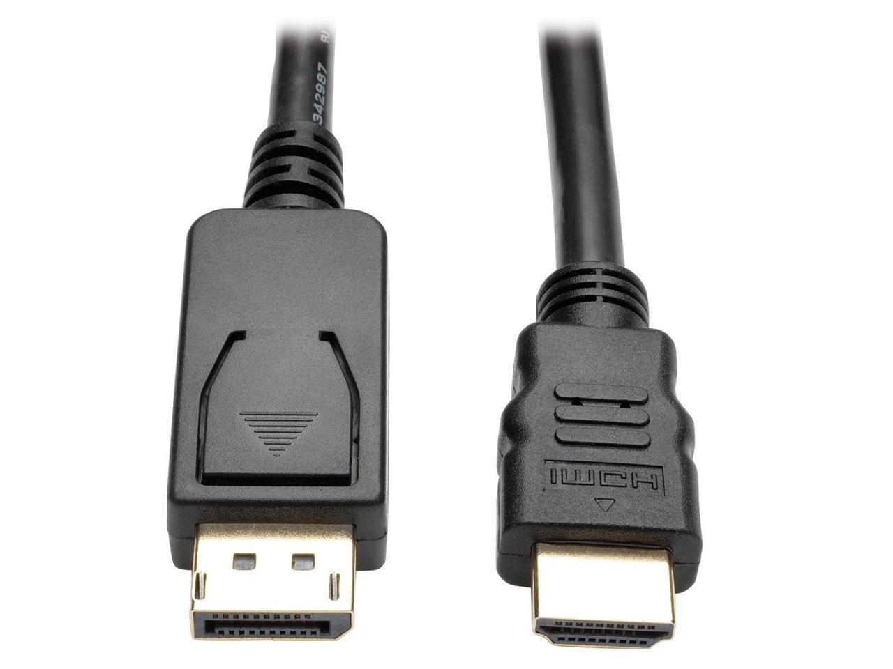 Tripp Lite DisplayPort 1.2 to HD Active Adapter Cable, DP with Latches to HDMI (M/M), UHD 4K x 2K/1080p, 6 ft. (P582-006-V2-ACT)