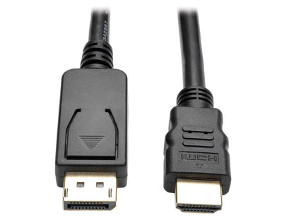 Tripp Lite DisplayPort 1.2 to HD Active Adapter Cable, DP with Latches to HDMI (M/M), UHD 4K x 2K/1080p, 6 ft. (P582-006-V2-ACT)
