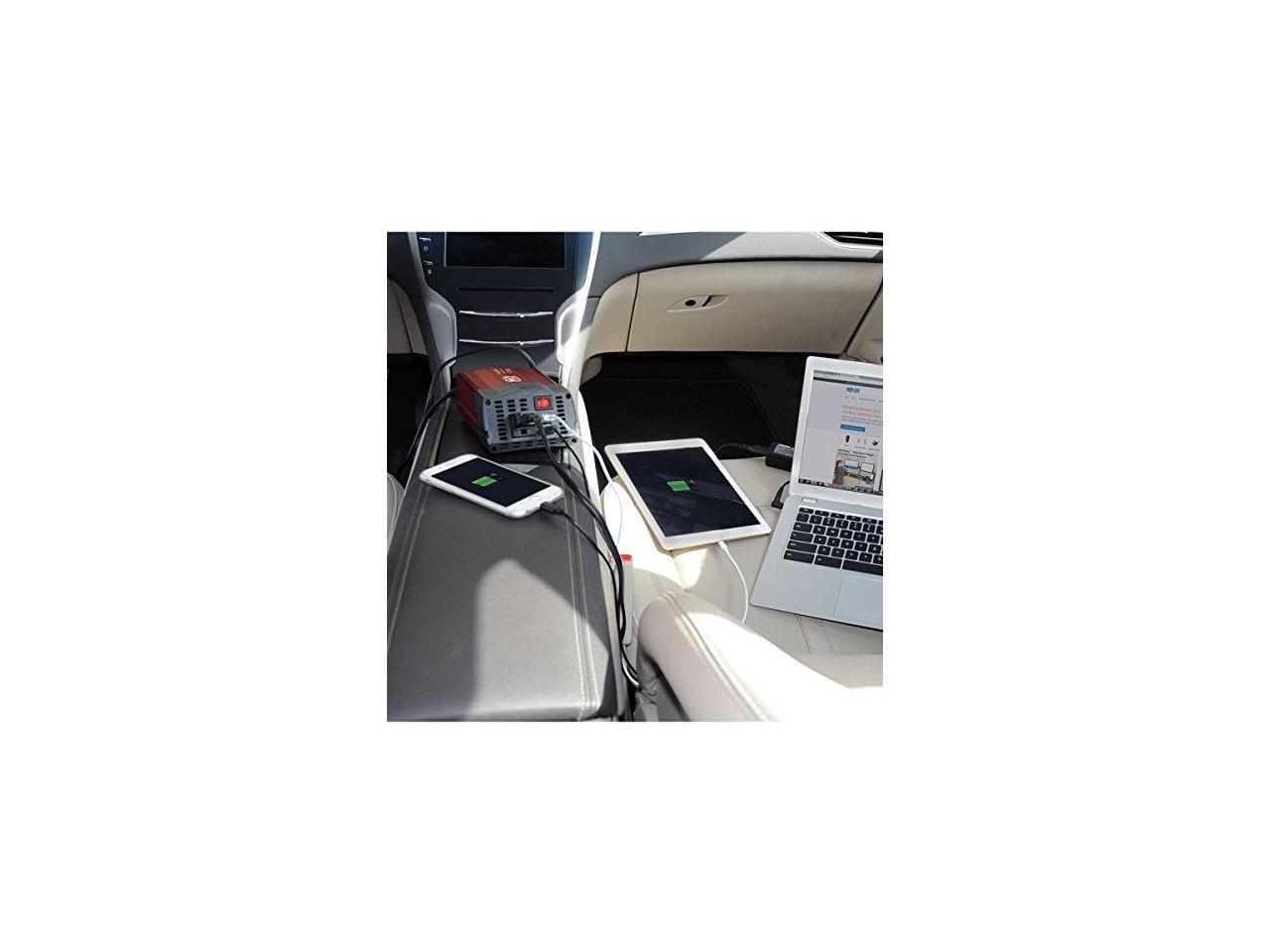 Tripp Lite 150W Compact Car Inverter 12V 120V 2-Port USB Charging 1 Outlet - Input Voltage: 12 V DC