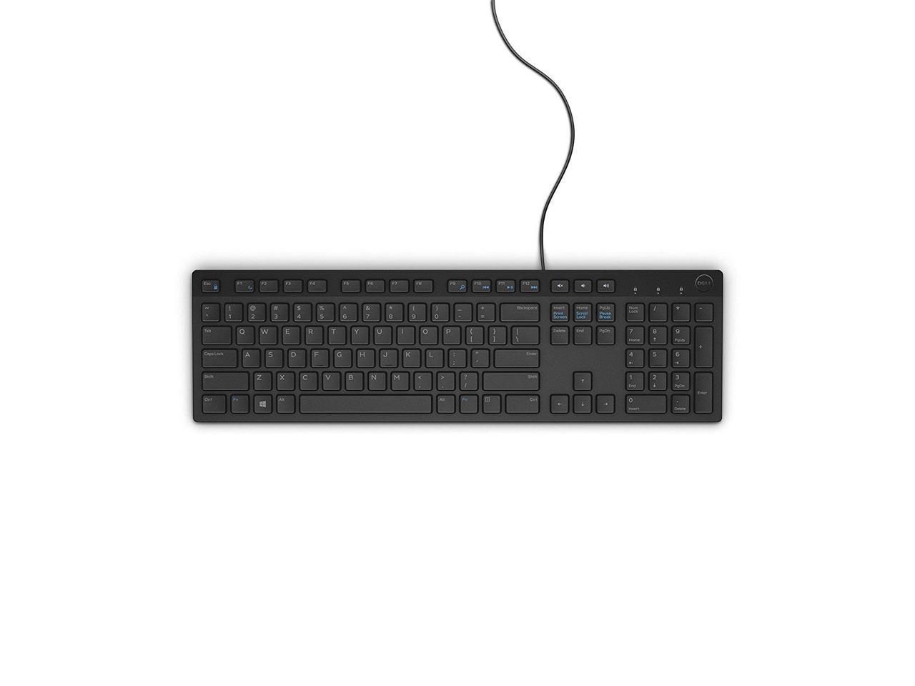 DELL Wired Qwerty Keyboard - Black KB216-BK-US Black Wired Keyboard