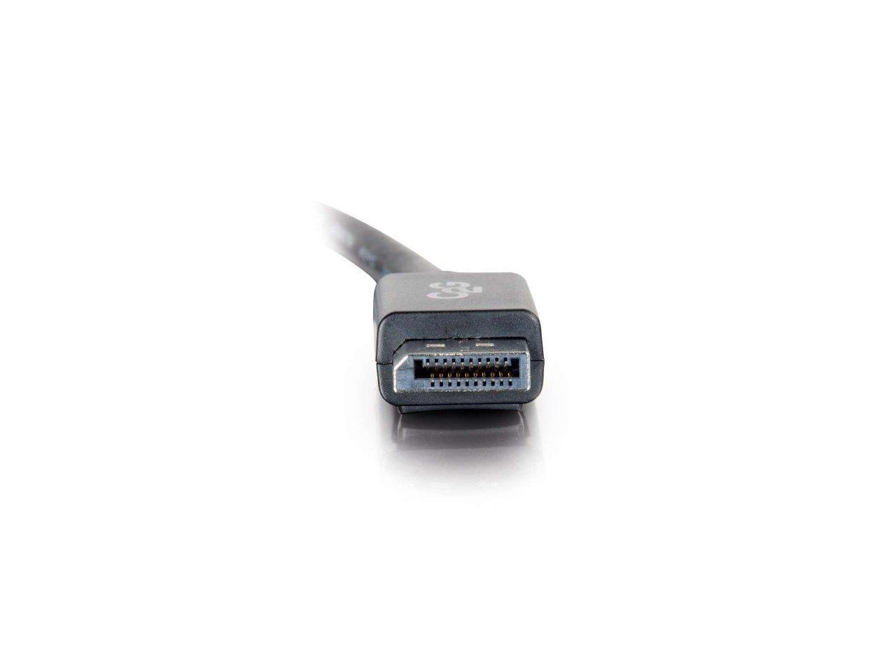 C2G 54328 DisplayPort Male to Single Link DVI-D Male Adapter Cable, TAA Compliant, Black (3 Feet, 0.91 Meters)